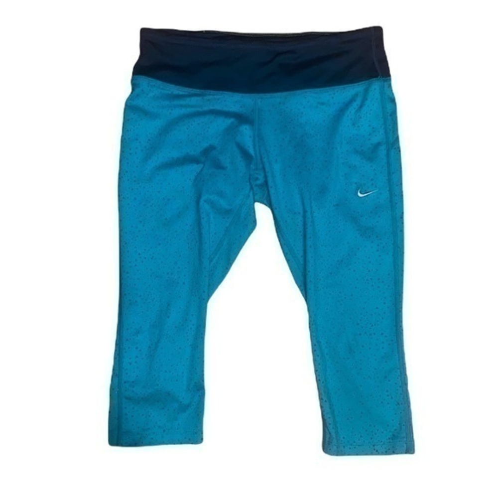 Nike Dri Fit Cropped leggings Capris different shades of blue medium